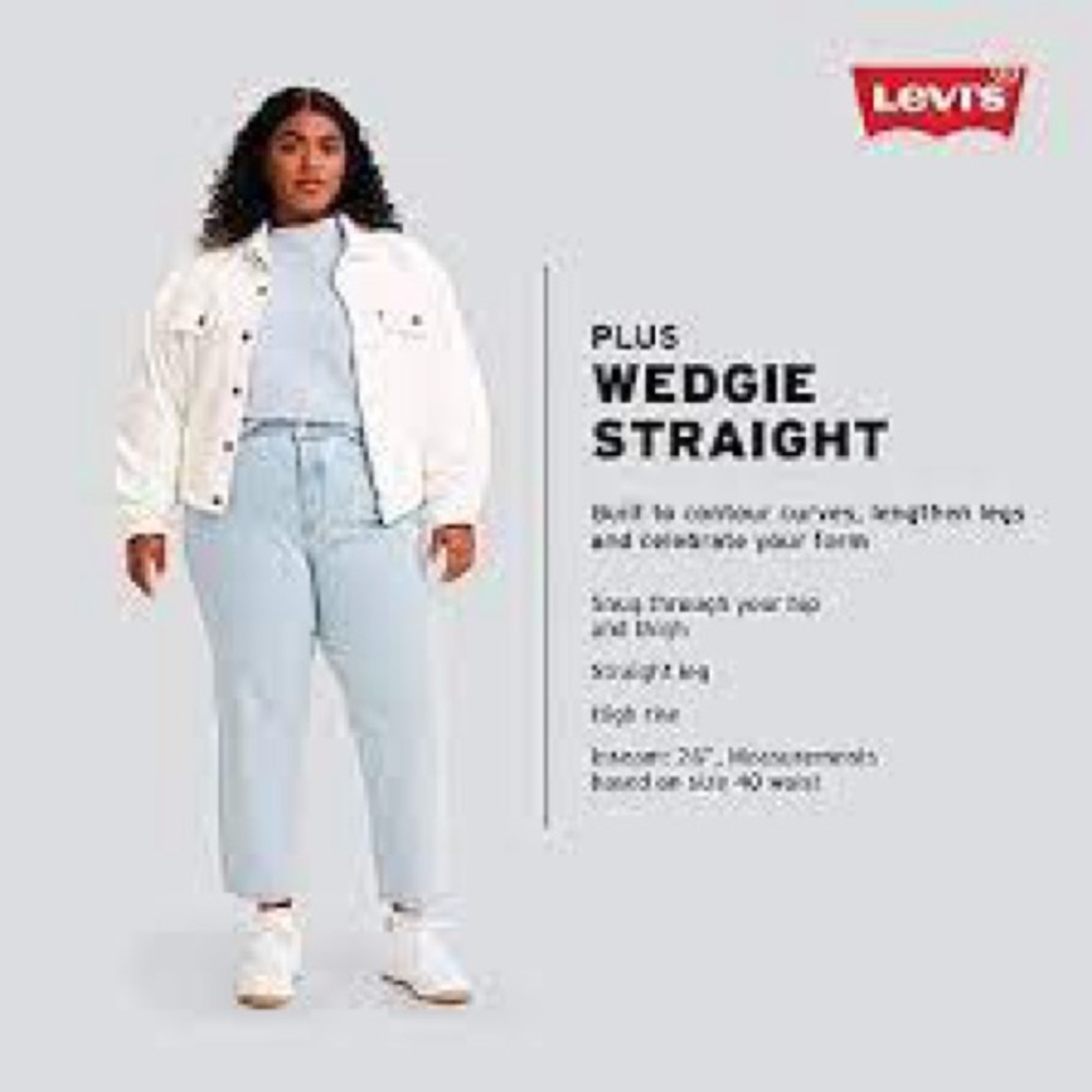 Levi's Premium Wedgie Straight Fit Women's Jeans Size 16W